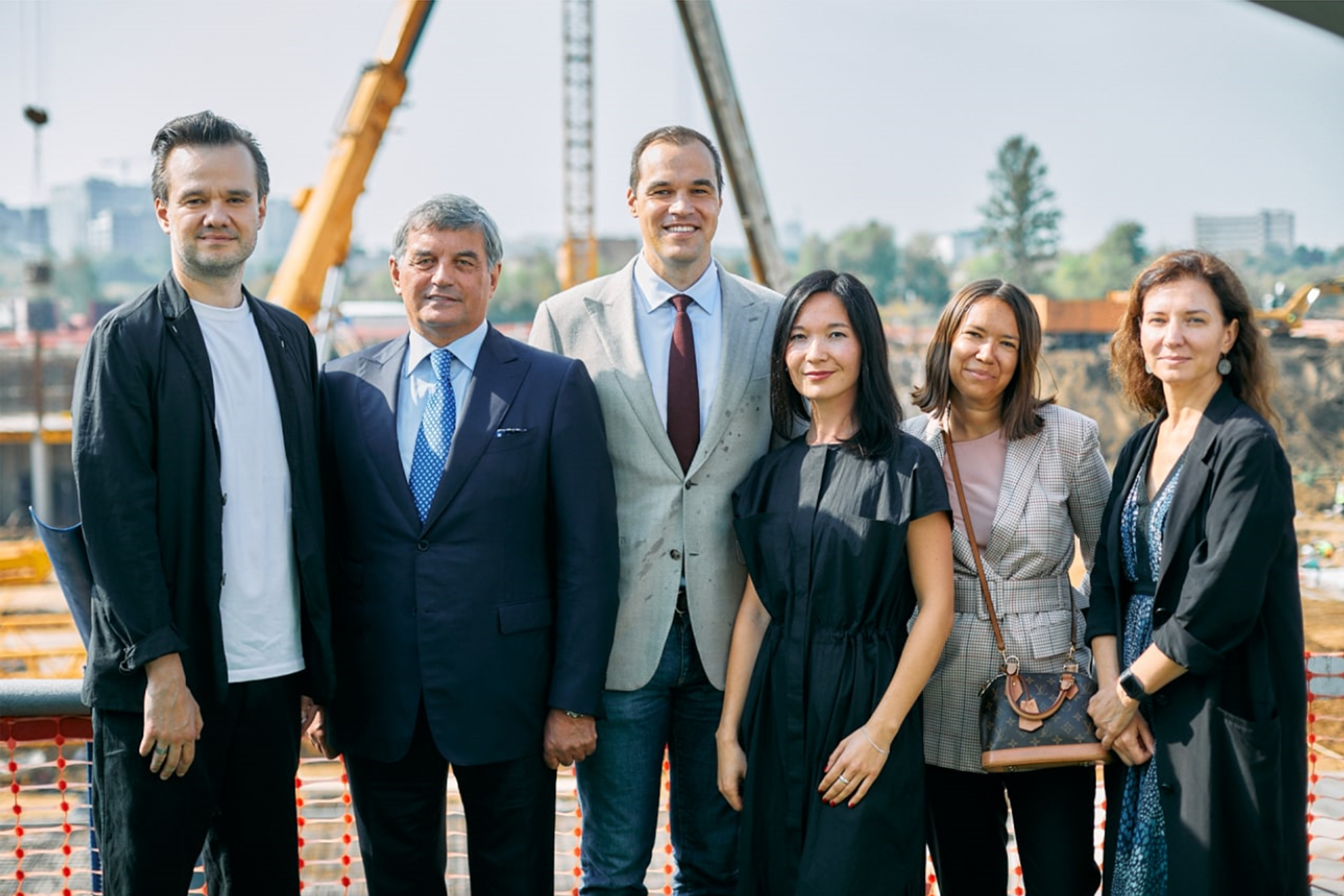 First concrete ceremony for ZIL-South, a new residential area in Moscow (Russia) on the site of a former industrial zone 