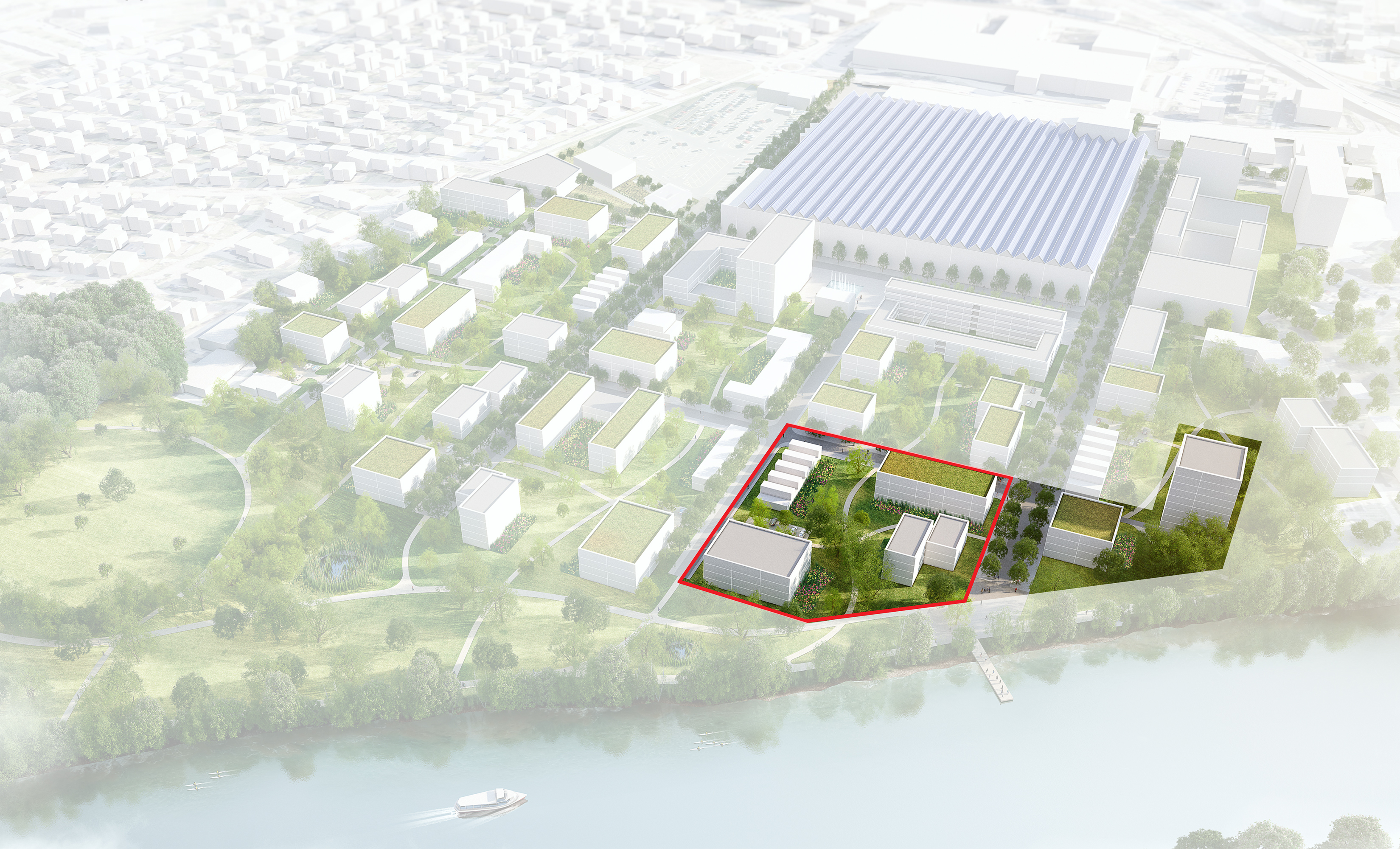 KCAP commissioned for four buildings within masterplan Riverside Zuchwil