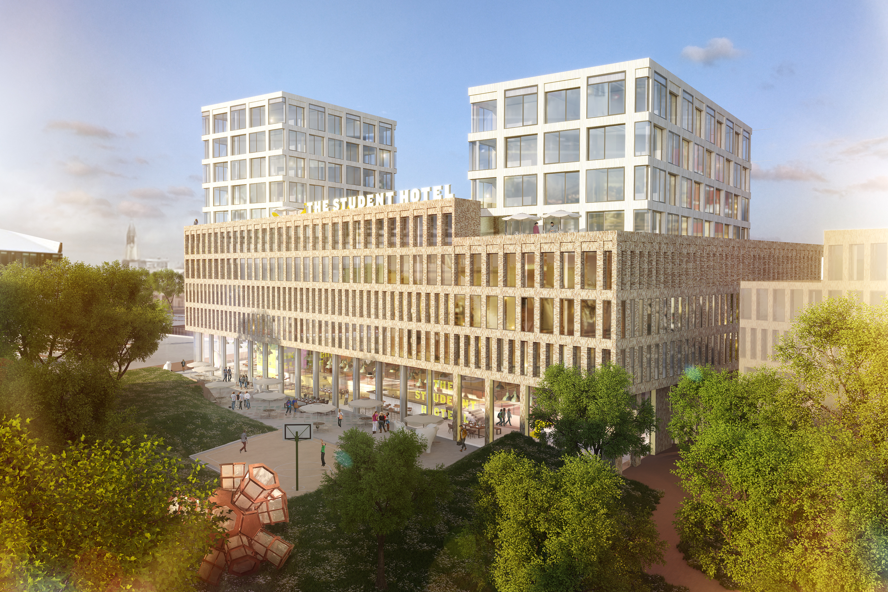 KCAP Progress Construction on The Student Hotel, in Delft 